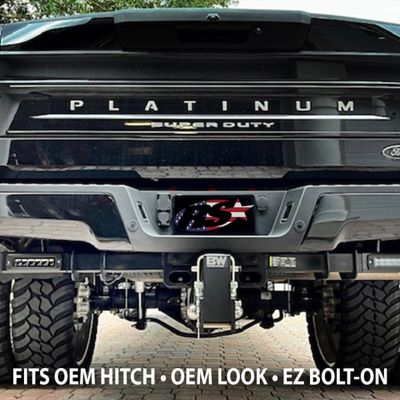 Image showing  2017-Current Ford F250-F450 Super Duty Hitch Bar Reverse Heavy Duty Bolt-On Kit Blacked Out, FHDHB17UP