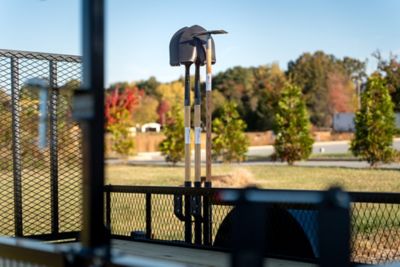 Image showing 7 th Carry-On Trailer 30 lb. Capacity 3-Slot Steel Trailer Tool Rack