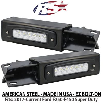 Race Sport Lighting 2017-Current Ford F250-F450 Super Duty Hitch Bar Reverse Heavy Duty Bolt-On Kit Standard, FHDHB17UPSL