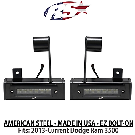 Race Sport Lighting 2013-Current Dodge Ram 3500 Hitch Bar Reverse Heavy Duty Bolt-On Kit Blacked Out, DHDHB3500