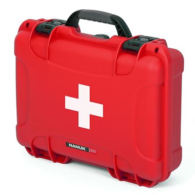 NANUK 910 Case First Aid Logo, 910S-000RD-PA0-FSA01