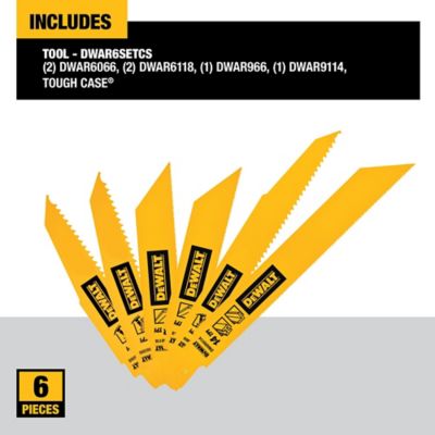 Image showing  6 in. and 9 in. Reciprocating Blade Kit with Case, 6-Pack