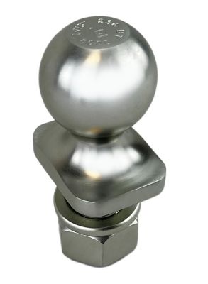 Image showing  1-7/8 in. x 1 in. x 2 in. WARRIOR Hitch Ball, Zinc, 8,000 lb. Capacity