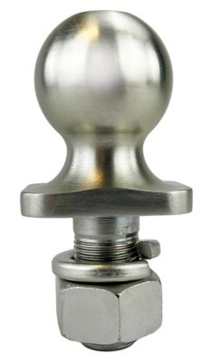 Image showing  2 in. x 1 in. x 2 in. WARRIOR Hitch Ball, Zinc, 10,000 lb. Capacity