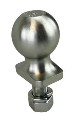 Image showing  2 in. x 3/4 in. x 2 in. WARRIOR Hitch Ball, Zinc, 5,000 lb. Capacity