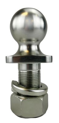 Image showing  2 in. x 1-1/4 in. x 2-3/4 in. WARRIOR Hitch Ball, Zinc, 10,000 lb. Capacity