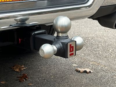 Image showing  2 in. Receiver Warrior Tri-Ball Hitch Mount with Solid Shank, 3,000/10,000/15,000 lb. Capacity