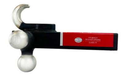 Image showing 6 th bROK WARRIOR 2 in. Receiver Warrior Tri-Ball Mount with Solid Shank and Hook, 3,000 lb., 10,000 lb. and 15,000 lb. Capacity