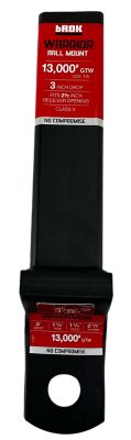 Image showing  2-1/2 in. Receiver Warrior Ball Mount, 3 in. Drop, 13,000 lb. Capacity