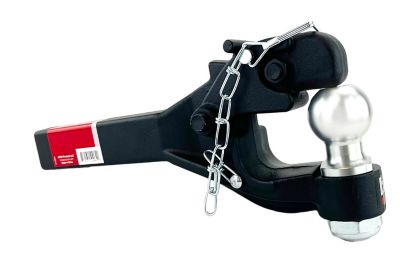 Image showing  2 in. Receiver Warrior Pintle Hook Combo with 2 in. Ball and Solid Shank, 12,000 lb. Capacity