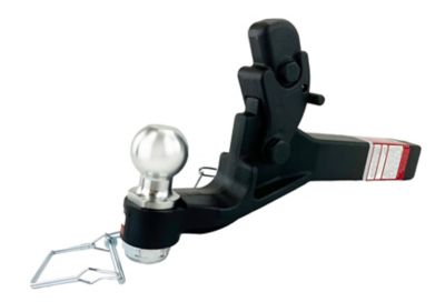 Image showing  2 in. Receiver Warrior Pintle Hook Combo with 2 in. Ball and Solid Shank, 12,000 lb. Capacity