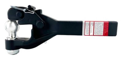 Image showing 6 th bROK WARRIOR 2 in. Receiver Warrior Pintle Hook Combo with 2 in. Ball and Solid Shank, 12,000 lb. Capacity