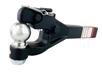 Image showing  2 in. 12,000 lb. Capacity Warrior Receiver Pintle Combo with 2 in. Solid Shank, 2-5/16 in. Ball