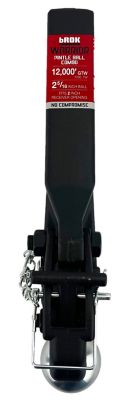 Image showing  2 in. 12,000 lb. Capacity Warrior Receiver Pintle Combo with 2 in. Solid Shank, 2-5/16 in. Ball