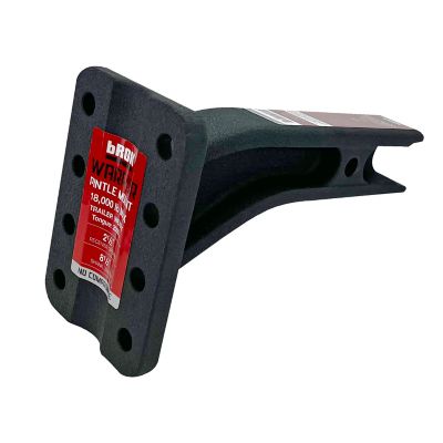 bROK WARRIOR Pintle Mount WARRIOR With 2 1/2 in. Shank 18,000 LB Capacity 8 Hole Plate