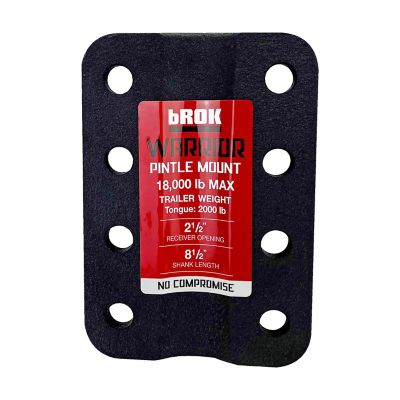 Image showing  18,000 lb. Capacity Warrior Pintle Mount with 2-1/2 in. Shank, 8 Hole Plate