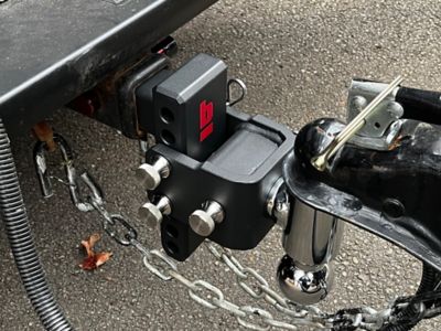 Image showing  2 in. Receiver Warrior Rotating Tri-Ball Hitch Mount, 5 in. Drop, 10,000 lb. Capacity