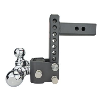 Image showing  2 in. Receiver Warrior Rotating Tri-Ball Hitch Mount, 7 in. Drop, 10,000 lb. Capacity
