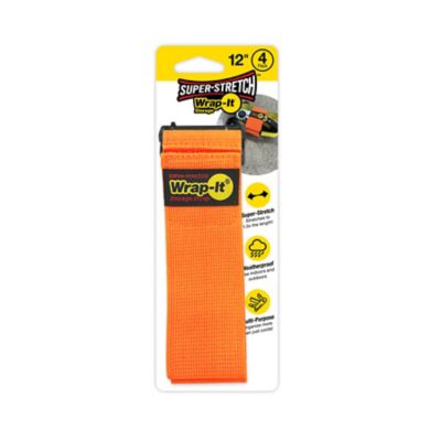 Wrap-It Super-Stretch 12 In. 4 Pk Orange