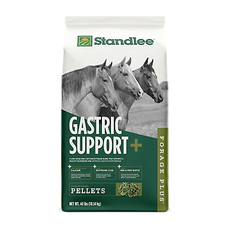 Standlee Forage Plus Gastric Support Pellets Horse Feed, 40 lb. Bag
