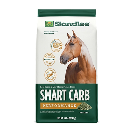Standlee Smart Carb Performance Pellets Horse Feed, 40 lb. Bag
