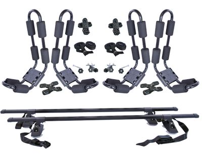 Malone 75 lb. Capacity J-Rack Kayak Carrier with Temporary Crossbars, 2-Pack