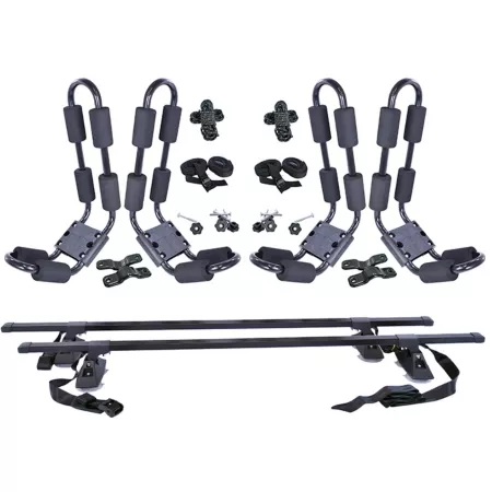 Malone 75 lb Capacity J-Rack Kayak Carrier with Temporary Crossbars 2-Pack Kayak & Canoe Carriers