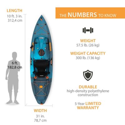 Image showing  10 ft. 3 in. Tamarack Pro Sit-on-Top Kayak, Lightning Fusion