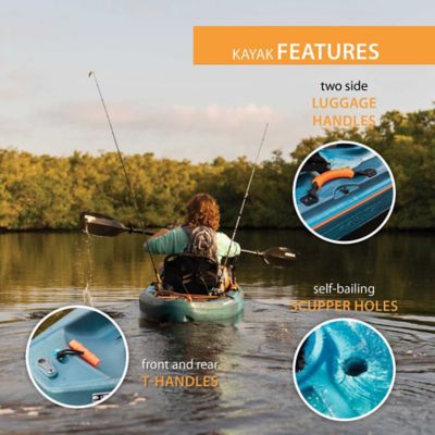 Image showing 5 th Lifetime 10 ft. 3 in. Tamarack Pro Sit-on-Top Kayak, Lightning Fusion