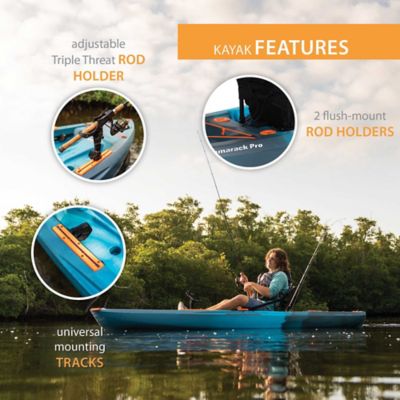 Image showing 6 th Lifetime 10 ft. 3 in. Tamarack Pro Sit-on-Top Kayak, Lightning Fusion