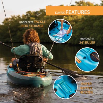 Image showing 7 th Lifetime 10 ft. 3 in. Tamarack Pro Sit-on-Top Kayak, Lightning Fusion