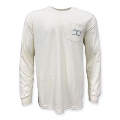Yellowstone Men's Long Sleeve Pocket Knit T-Shirt, YWUW-G0095