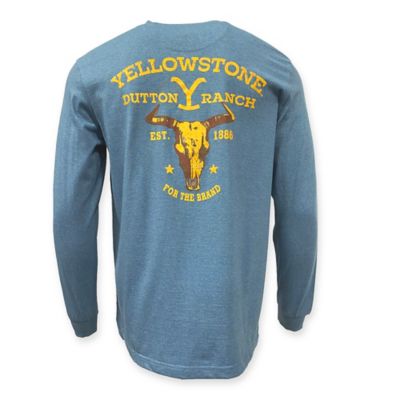 Yellowstone Long Sleeve Pocket T-Shirt, YWUW-G0147