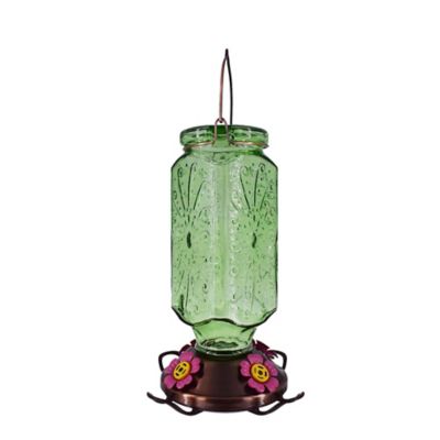 Royal Wing Square Scroll Hummingbird Feeder, 32 oz. Capacity, Green