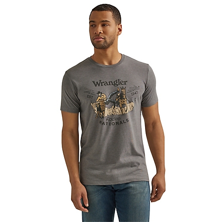 Wrangler Men's American Cowboys Rodeo Graphic T-Shirt - Country