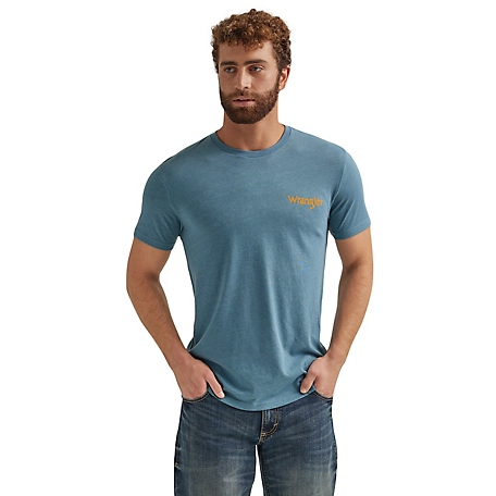 Wrangler Men's Back Graphic Bucking Horse T-Shirt