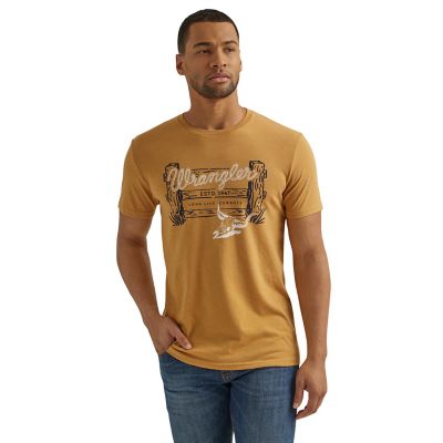 Wrangler Men's Logo Fence Short Sleeve Shirt