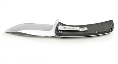 Image showing  Mach1 Black Carbon Fiber Ceramic Ball Bearing Fast Action Folding Knife, 6514010CB
