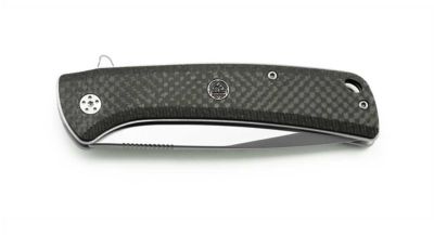 Image showing  Mach1 Black Carbon Fiber Ceramic Ball Bearing Fast Action Folding Knife, 6514010CB