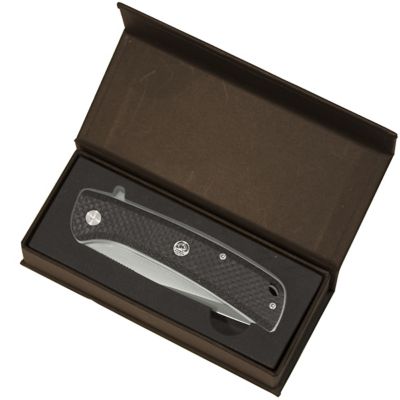 Image showing  Mach1 Black Carbon Fiber Ceramic Ball Bearing Fast Action Folding Knife, 6514010CB