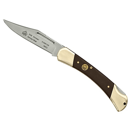 Puma SGB Whitetail Jacaranda Wood Folding Pocket Knife, 6169610W
