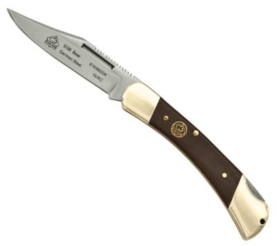 Puma SGB Bear Jacaranda Wood Folding Pocket Knife, 6169600W