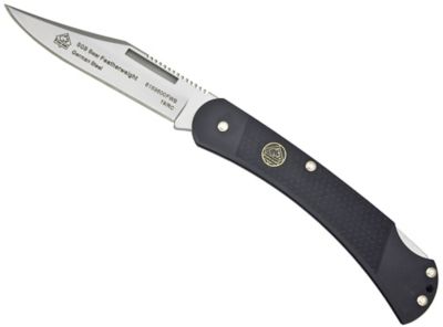 Puma SGB Bear Featherweight Black G10 Folding Pocket Knife, 6169600FWB