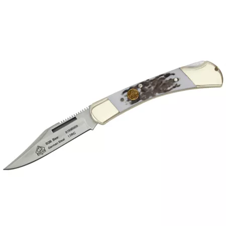 Puma SGB Bear Pom Commando Stag Folding Pocket Knife 6169600CS Knives