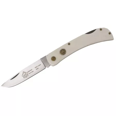 Puma SGB Lonestar30 Smooth White Bone Locking Folding Pocket Knife 6340035W Knives