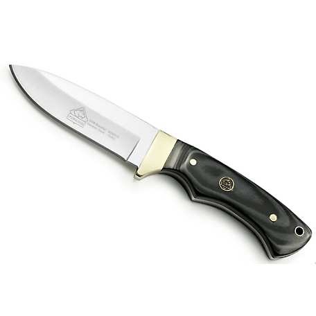 Puma SGB Blacktail Micarta Hunting Knife with Ballistic Nylon/Leather Sheath, 6530010