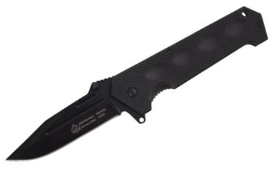 Puma SGB Blackcat45 Drop Spring Assisted Tactical Folding Knife, 6624002
