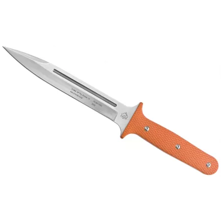 Puma XP 13 in Textured Hog Sticker Blaze Orange G10 Beveled Blade with Kydex Sheath 7818813GO Knives