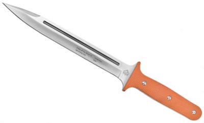 Puma XP 15 in. Pig Sticker Textured Blaze Orange G10 Beveled Blade with Kydex Sheath, 7818815GO