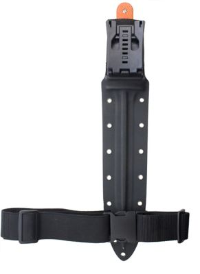 Image showing  15 in. Pig Sticker Textured Blaze Orange G10 Beveled Blade with Kydex Sheath, 7818815GO